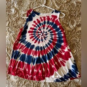 Justice Tie-dye tank. Size 18/20. Pet/smoke free home.  Excellent used condition